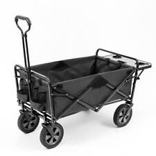 Mac Sports Folding Outdoor Garden Utility Wagon Cart W Table Grey Open Box
