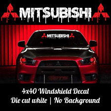 Mitsubishi Windshield Sport Drip Decal Car Turbo Sticker Banner Evolution Lancer