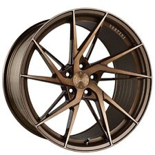 19 Staggered Vertini Wheels Rfs1.9 Brushed Dual Bronze Flow Formed Rims