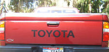 Toyota Tailgate Vinyl Decal Sticker Emblem Logo Graphic Matte Black Letters