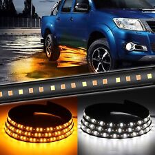 2x 60 Led Running Board Lights Sequential Amber Side Marker Turn Signal Light