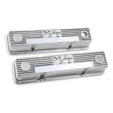 Holley 241-82 Sb Fits Chevy Mt Valve Covers Polished Cast Aluminum