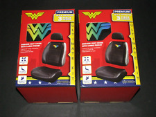 2 Dc Comics Wonder Woman Sideless Seat Covers W Cargo Pocket For Car Truck Suv