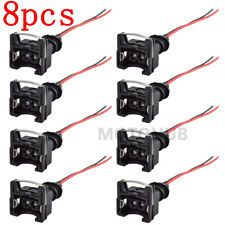 8 X Fuel Injector Connector Wiring Plugs Clips Fit Ev1 Obd1 Pigtail Cut Splice