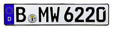 Bmw European German License Plate