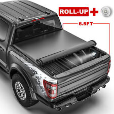 6.5ft Roll-up Truck Bed Tonneau Cover For 1988-2007 Chevy Silverado Gmc Sierra