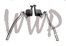 Stainless Steel Dual 2.5 Exhaust System 87-93 Mustang Lx 5.0l 86 Gt Foxbody