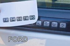 Ford Keyless Entry Door Keypad Button Stickers