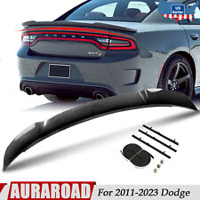 For 2011-2023 Dodge Charger Rear Trunk Spoiler Wing Lip M Style Abs Carbon Fiber