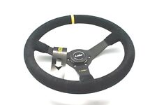 Luisi Italy Racing Mirage Corsa Steering Wheel Black Suede Drift Deep 350mm