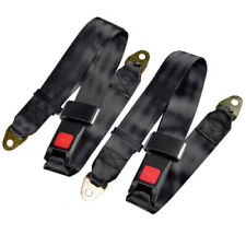 2pack Truck Car Lap Seat Belts 2 Point Adjustable Single Seat Lap Universal