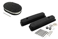 Chevy 350 Short Retro Finned Vortec Tbi Valve Covers Air Cleaner Dress Up Kit