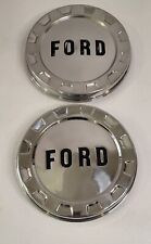 1961-1966 Ford F100 Bottle Cap Dog Dish Hubcaps Pair