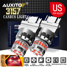 Auxito 3157 3156 Canbus Red Led Brake Tail Stop Signal Light Bulbs Error Free Ed