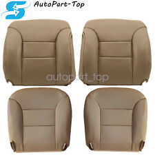 For Chevy Tahoe 1995 1996 1997 1998 1999 Front Bottom Top Leather Seat Cover Tan