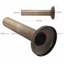 Universal 4 Stainless Black Coated Exhaust Muffler Silencer Removable