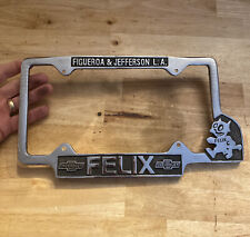Chevrolet Felix License Plate Frame Topper Chevy Metal Car Truck Auto Hotrod