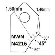 45-1.50mm.valve Seat Cutting Carbide Tip Bitserdi Newen Rottler Sunnen Goodson