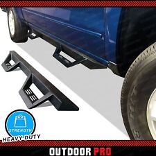 07-21 For Toyota Tundra Crew Max Triangle Blk Running Boards Nerf Bars Steps