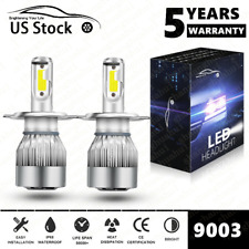 9003 H4 Led Headlight Bulbs Kit 10000w 1000000lm Hilo Beam Super Bright White