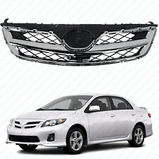 For 2011 2012 2013 Toyota Corolla Front Upper Bumper Grille Assembly Chrome Trim