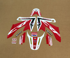 2004 - 2012 Honda Crf 50 Graphics Crf50 Red Black Motocross Sticker Decals Kit