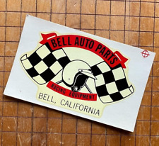 Original Vintage Bell Auto Water Decal Hot Rod Drag Racing Speed Parts Old Nhra