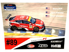 2023 Hart Eich-eversley 1 Honda Tcr 89 Micheln Challenge Imsa Racing Postcard