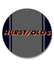 Oldsmobile Hurstolds Emblem 1984 Round Aluminum Sign - Made In Usa - 14 Colors