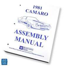 1981 Camaro Factory Gm Assembly Manual Each