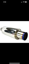 Hks Universal Stainless Hi Power Titanium Tip Muffler 75mm In 119mm Out