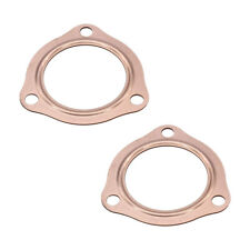 For 2-12 Reusable Aluminum 3-hole Exhaust Header Collector Flange Gaskets 2.5