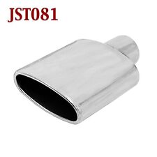 Jst081 2.25 Stainless Oval Exhaust Tip 2 14 Inlet 6 Outlet 6 Long