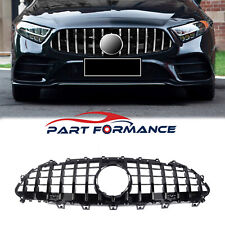 Gt-r Front Grille For Mercedes Benz W257 C257 Cls-class 2019-22 All Black