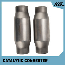 Pair 410300 Universal 3 Inch Catalytic Converter High Flow Performance
