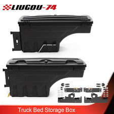 Fit For 05-20 Toyota Tacoma Rear Truck Bed Storage Box Toolbox Left Right Side