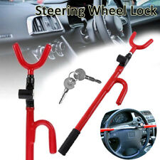 Steering Wheel Lock Anti Theft Double Hook Extendable Car Van Steel Security Usa