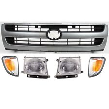 Headlight Grille Assembly Kit For 1997-2000 Toyota Tacoma Rwd With Corner Lights
