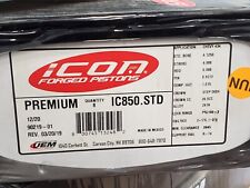 Icon Premium Forged Pistons Ic850.std For Small Block Chevy 434