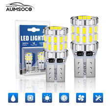 Auimsoco T10 Led License Plate Light Bulbs 6000k Super Bright White 168 2825 194