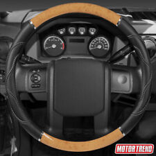 Ergonomic Steering Wheel Cover Wood Grain Style For Big Rigs Trucks Large 18
