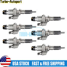 6x Diesel Fuel Injector Set 0445120008 For Chevy Duramax Lb7 6.6l Engine 2001-04