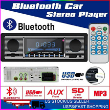 Bluetooth Vintage Car Fm Radio Mp3 Player Usb Classic Stereo Aux Audio Receiver
