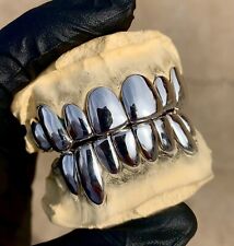 Custom Silver Perm Cut Grillz Top Or Bottom Solid 925 Free Mold Kit