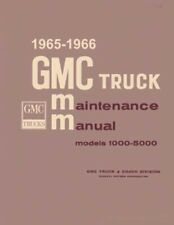 1965 1966 Gmc Truck Shop Service Repair Manual Book Engine Drivetrain Electrical