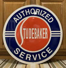 Studebaker Service Metal Sign Garage Vintage Style Wall Decor Parts Gas Oil Bar