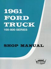 1961-1963 Ford Truck 100-800 Series Shop Manual