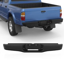 1x Black Rear Steel Step Bumper Assembly For 1995-2004 Toyota Tacoma Truck New