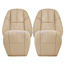 For 2007-2013 Chevy Silverado Gmc Sierra 1500 2500 Front Leather Seat Cover Tan