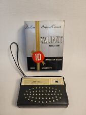 Vintage Valiant V-1000 Deluxe Transistor Radio W Original Box Carrying Case